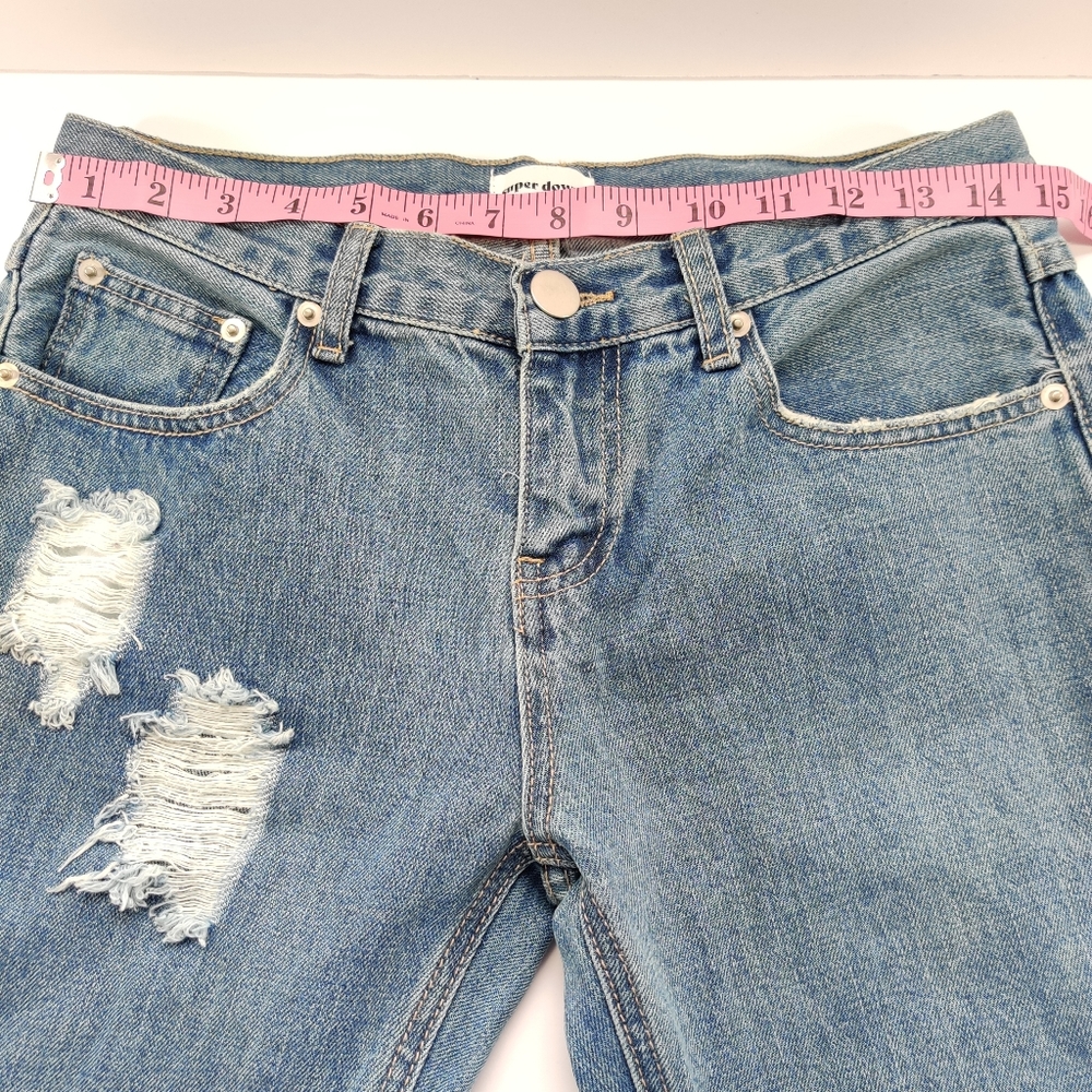 Revolve Superdown Distressed Busted Knee Jeans 25 - image 5